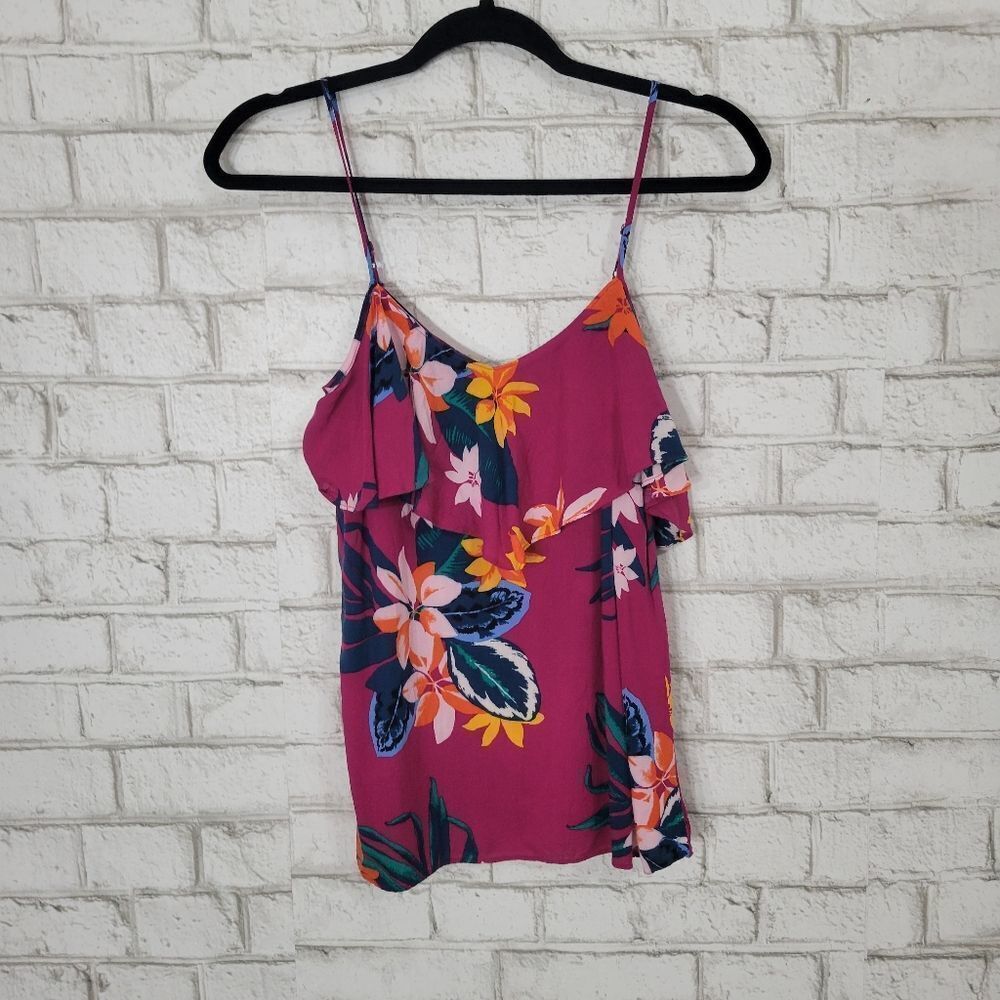 Old Navy floral open shoulder top